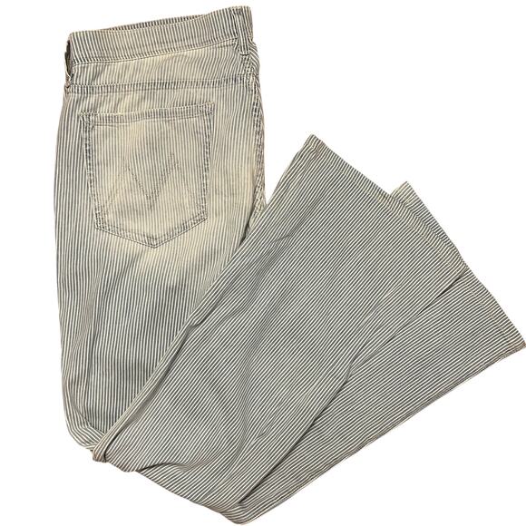 MOTHER The Cruiser On The Road Light Lightweight Flared Striped Denim 32 - Picture 1 of 8